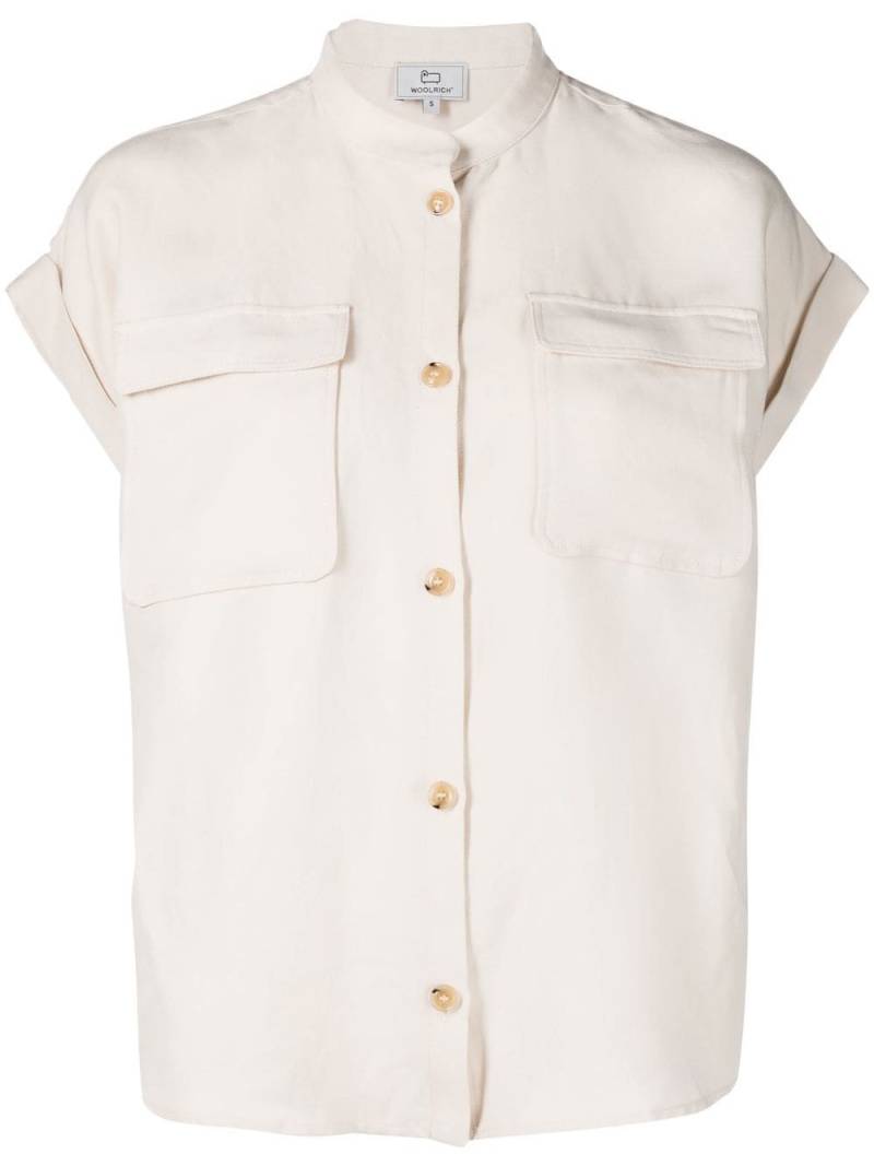 Woolrich cap sleeve button-up shirt - Neutrals von Woolrich