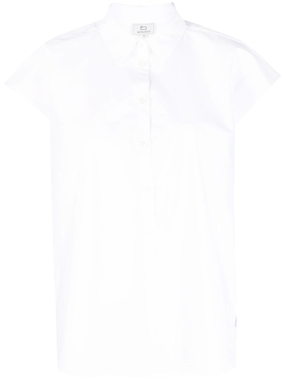 Woolrich cap-sleeves cotton shirt - White von Woolrich