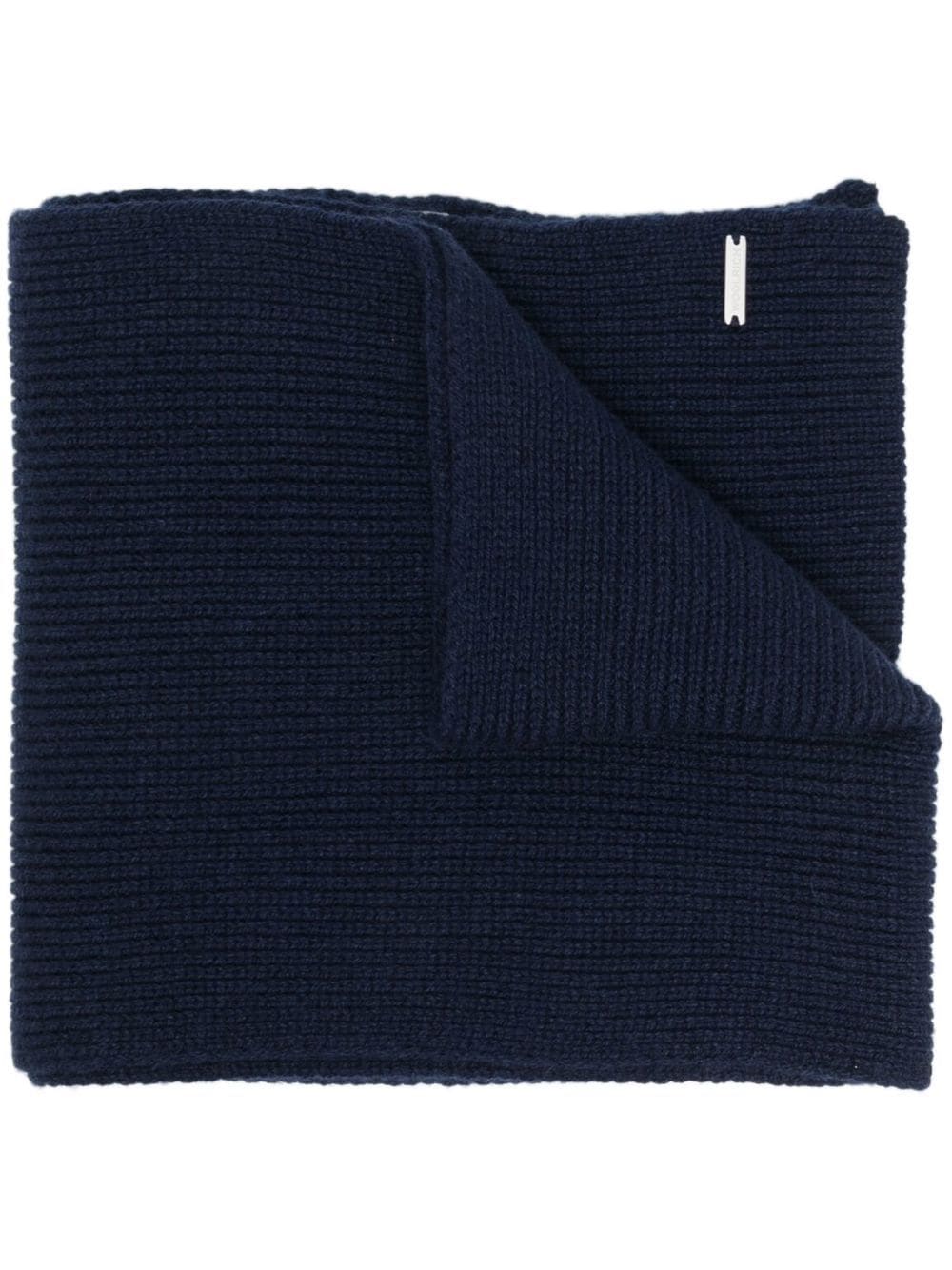 Woolrich cashmere ribbed scarf - Blue von Woolrich