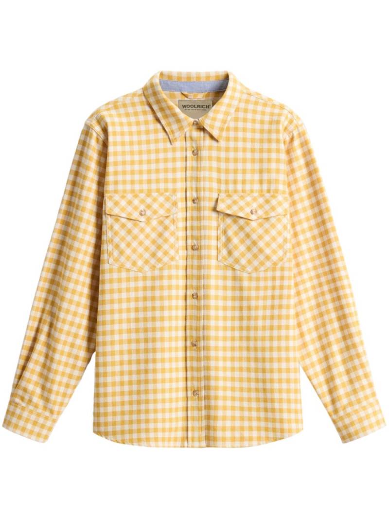 Woolrich check pattern flannel shirt - Yellow von Woolrich