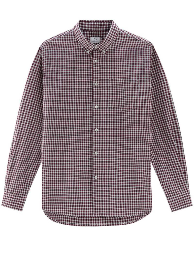 Woolrich checked cotton-poplin shirt - Red von Woolrich