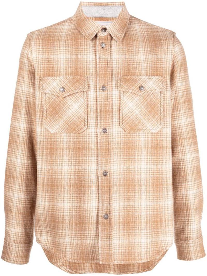 Woolrich checked long-sleeved shirt - Brown von Woolrich