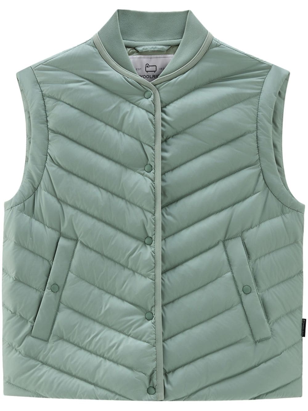 Woolrich chevron-quilted padded gilet - Green von Woolrich