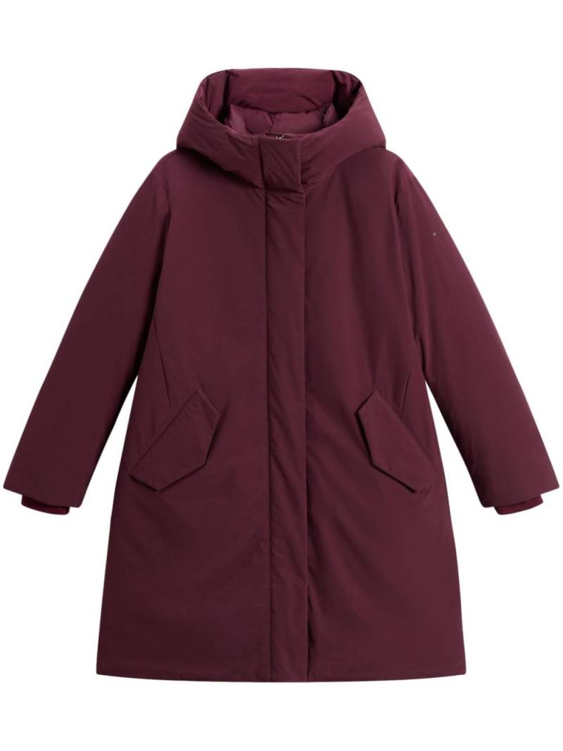 Woolrich cocoon hoodie parka coat - Red von Woolrich