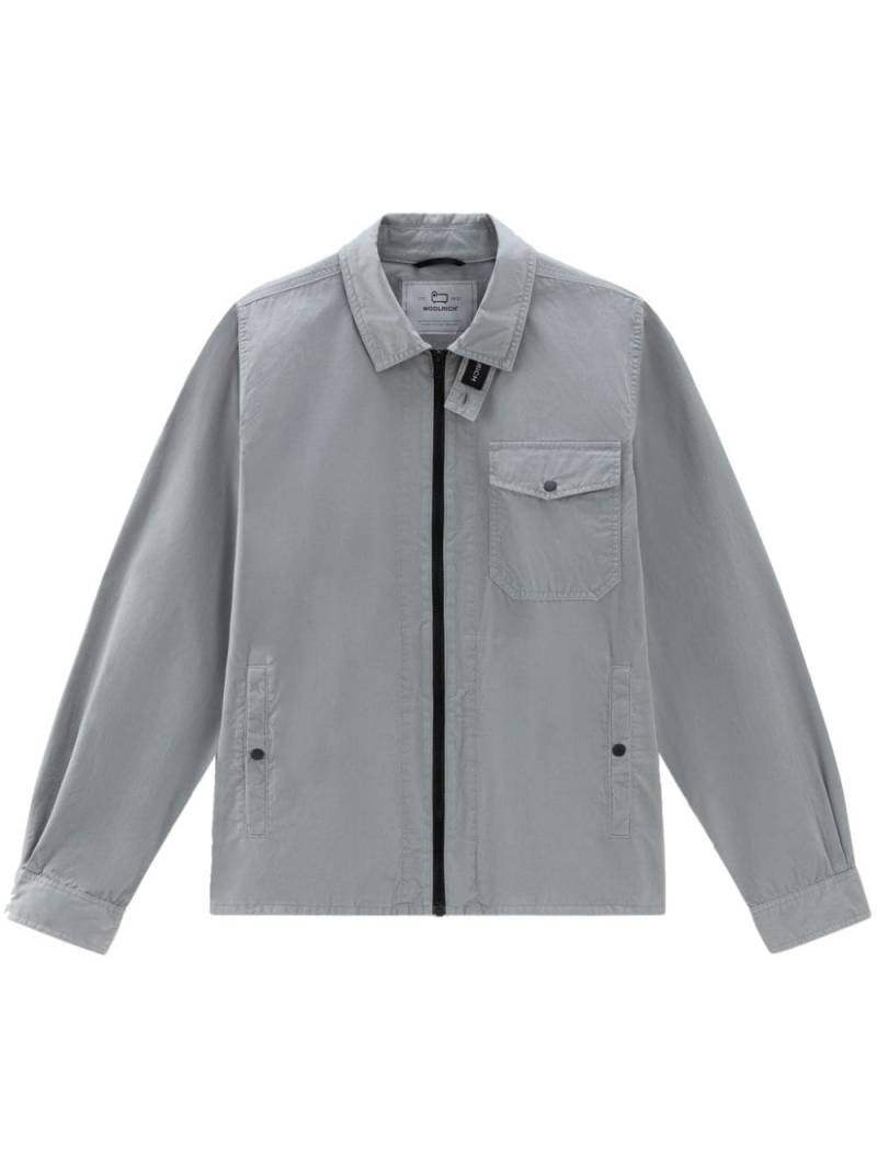 Woolrich cotton-gabardine overshirt - Grey von Woolrich