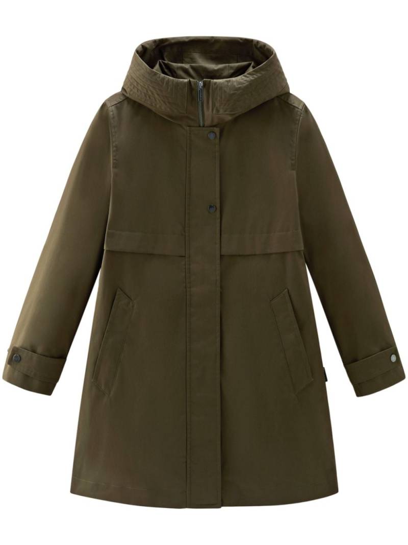 Woolrich cotton hooded parka coat - Green von Woolrich