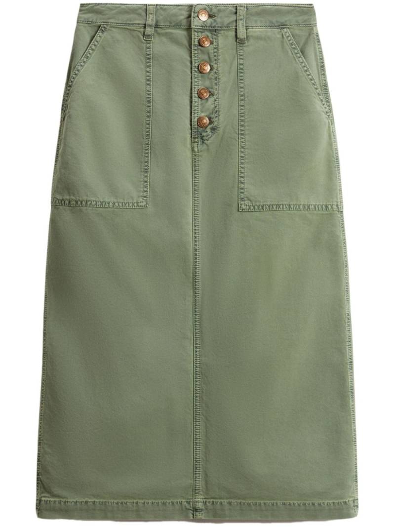 Woolrich cotton midi skirt - Green von Woolrich