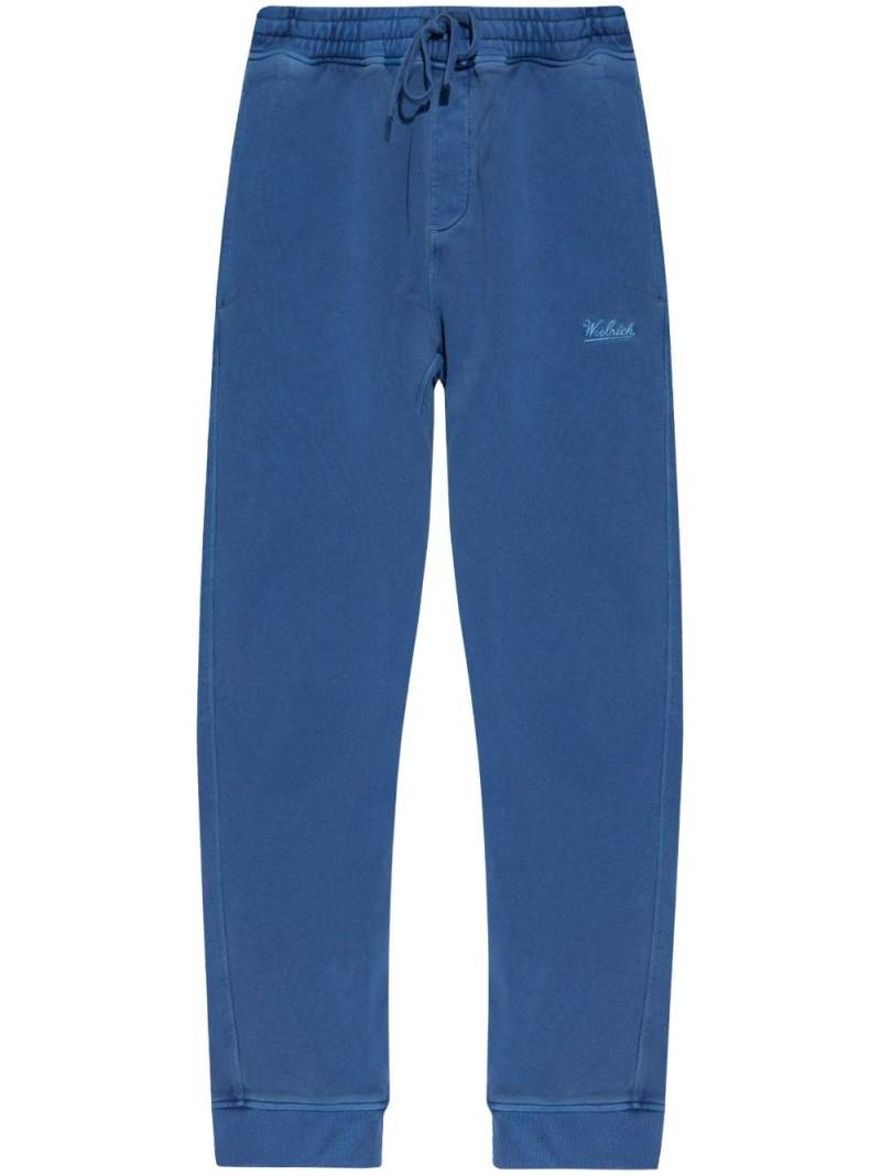 Woolrich embroidered-logo track pants - Blue von Woolrich