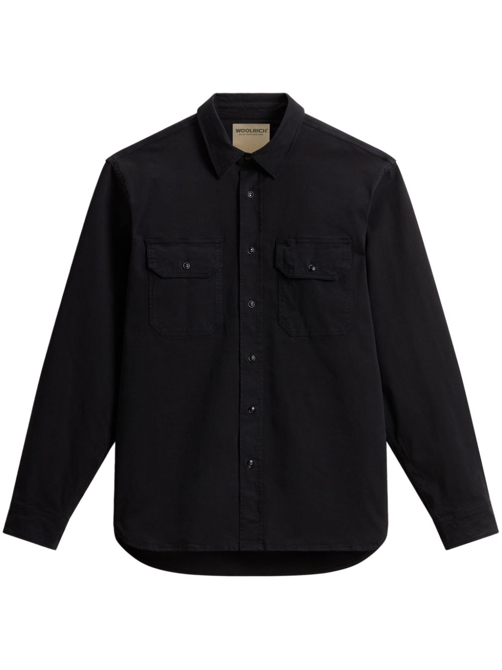 Woolrich garment-dyed shirt - Black von Woolrich