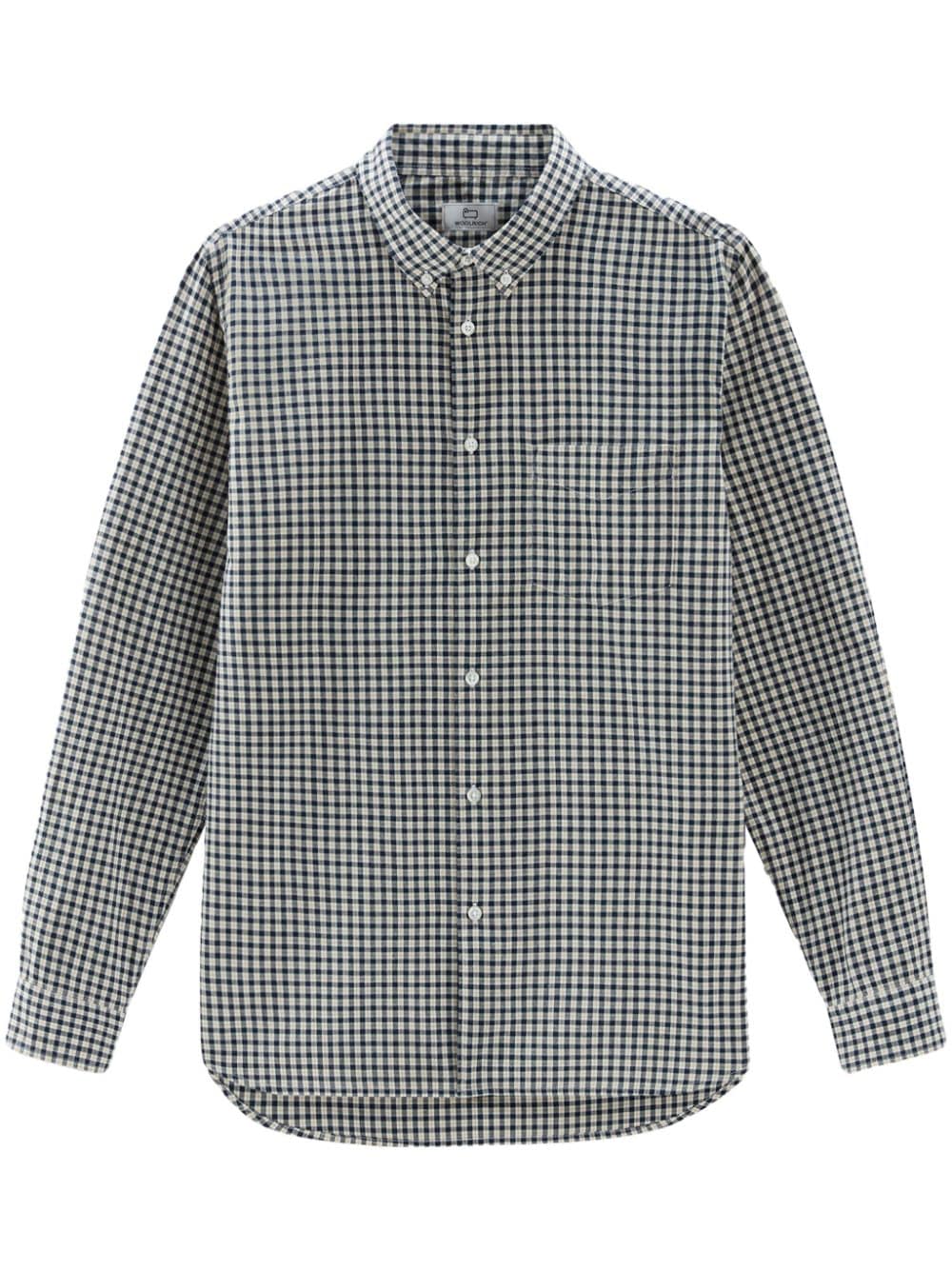 Woolrich gingham-print cotton shirt - Blue von Woolrich