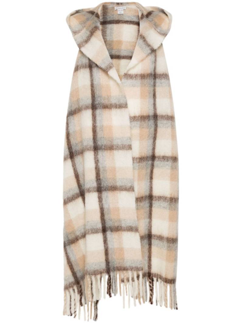 Woolrich hooded cape scarf - Neutrals von Woolrich