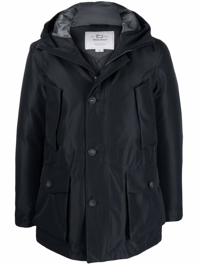 Woolrich hooded duck-feather padded jacket - Black von Woolrich