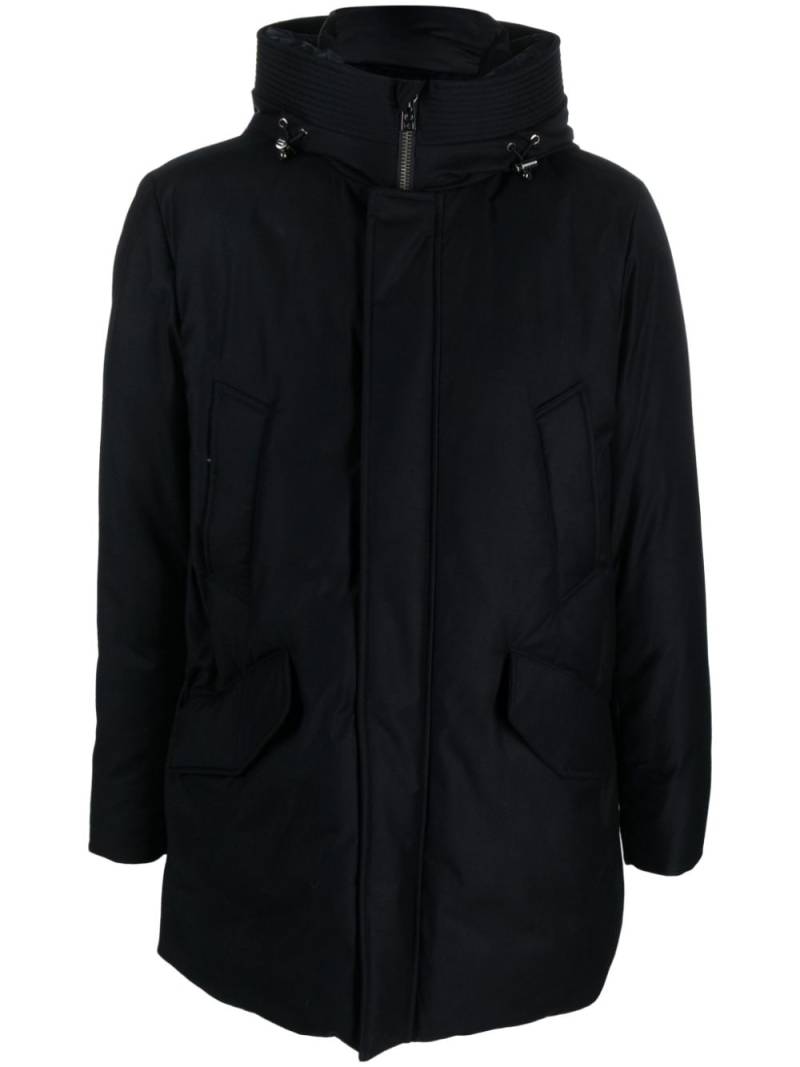 Woolrich hooded high-neck parka - Blue von Woolrich