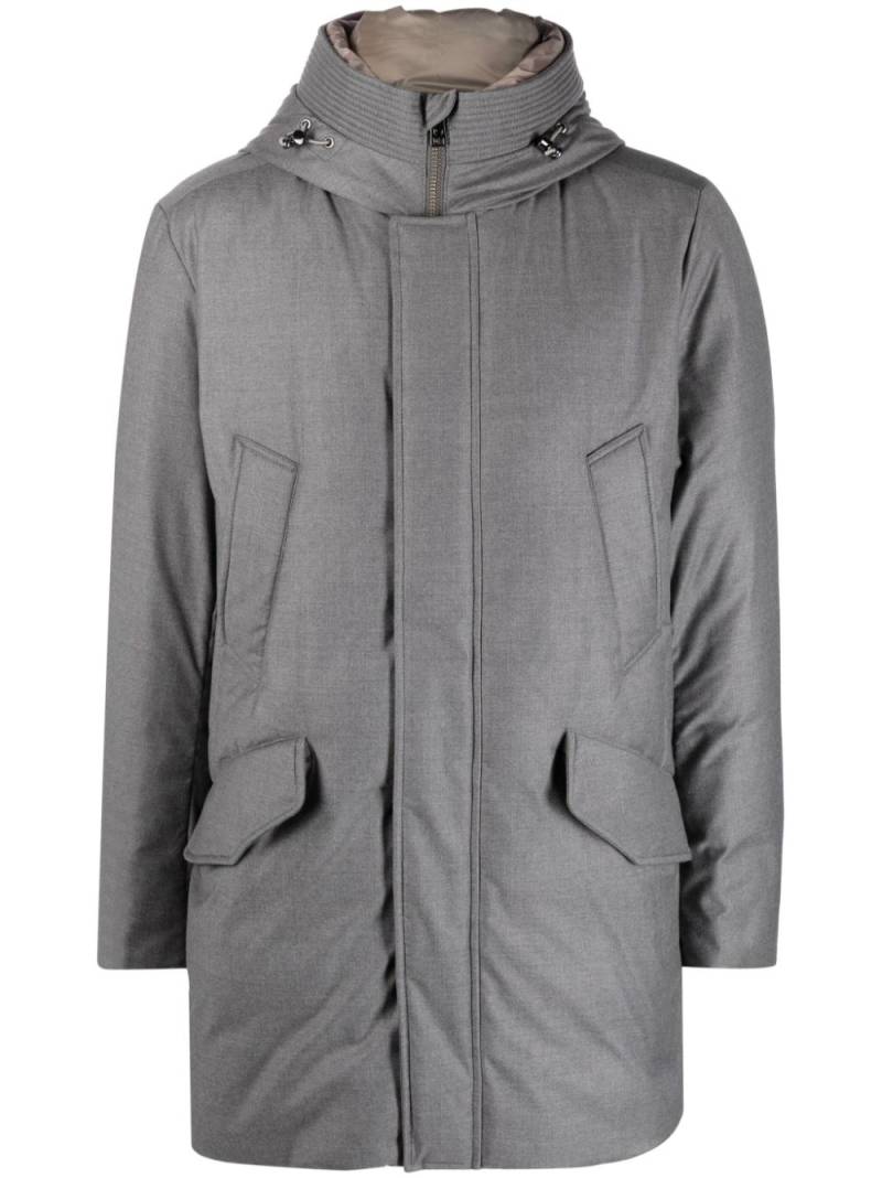 Woolrich hooded high-neck parka - Grey von Woolrich