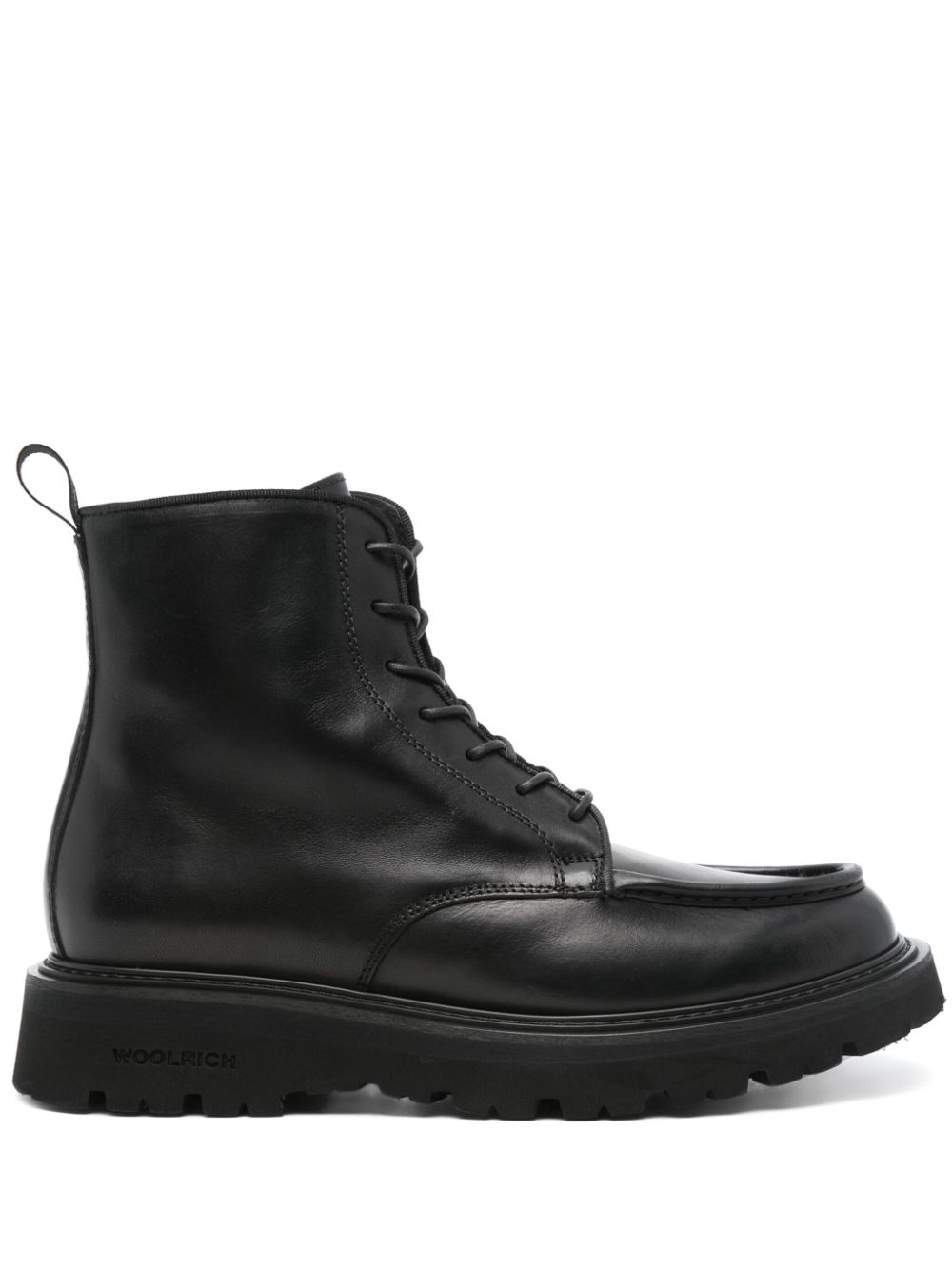 Woolrich leather boots - Black von Woolrich