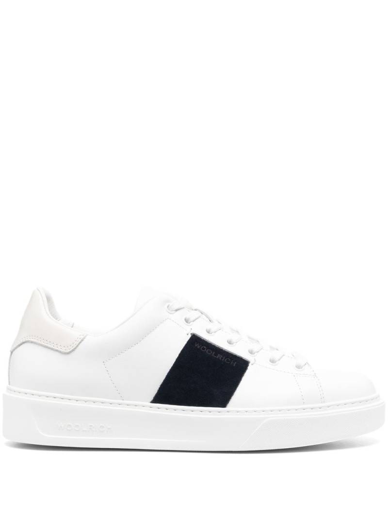 Woolrich leather low-top sneakers - Blue von Woolrich