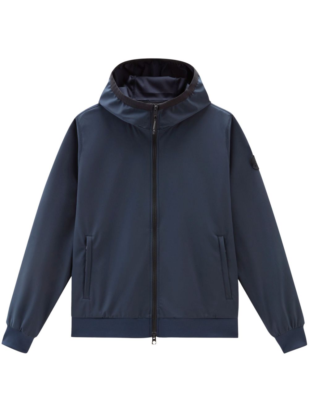 Woolrich logo-appliqué hoodie - Blue von Woolrich