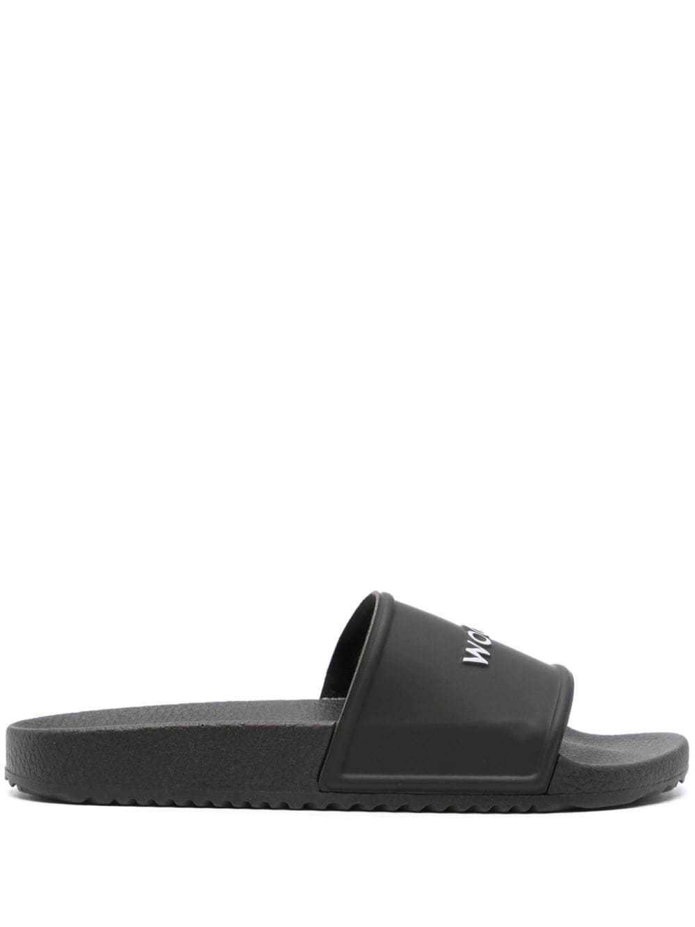 Woolrich logo-embossed flip flops - Black von Woolrich