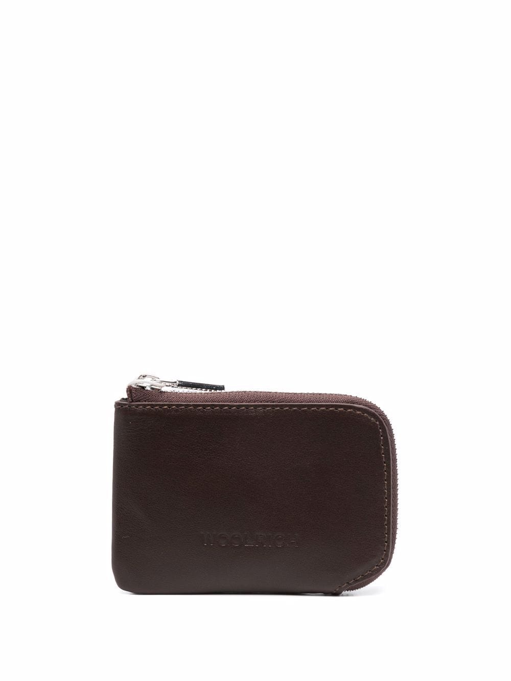 Woolrich logo-embossed leather wallet - Brown von Woolrich