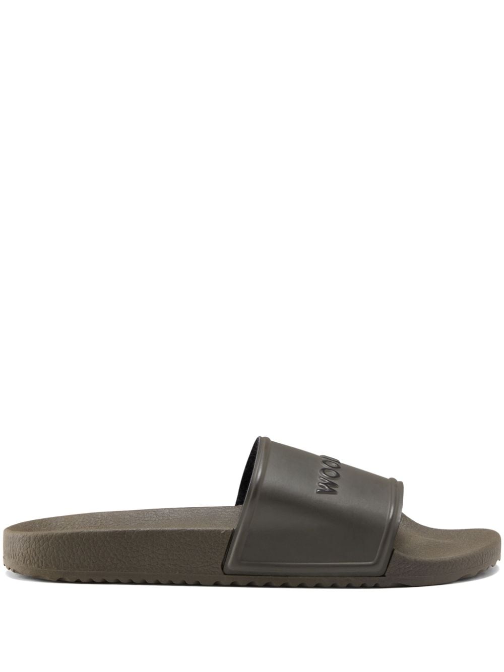 Woolrich logo-embossed slides - Brown von Woolrich