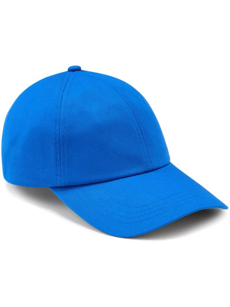 Woolrich logo-embroidered cotton baseball cap - Blue von Woolrich