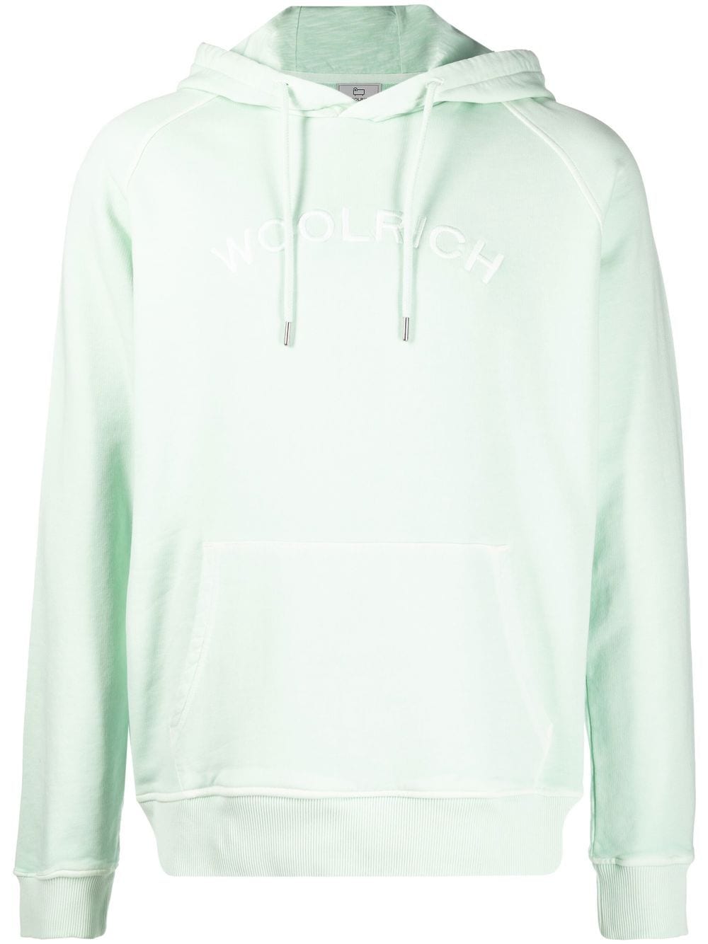 Woolrich logo-embroidered drawstring hoodie - Green von Woolrich