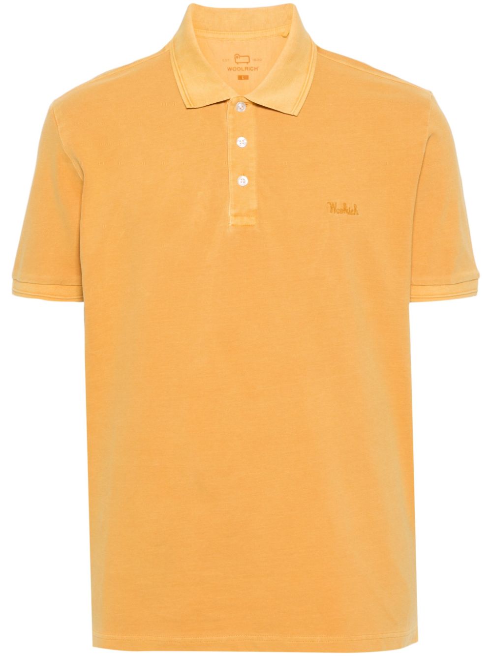 Woolrich logo-embroidered polo shirt - Yellow von Woolrich
