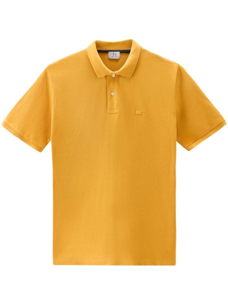 Woolrich logo-embroidered polo shirt - Yellow von Woolrich