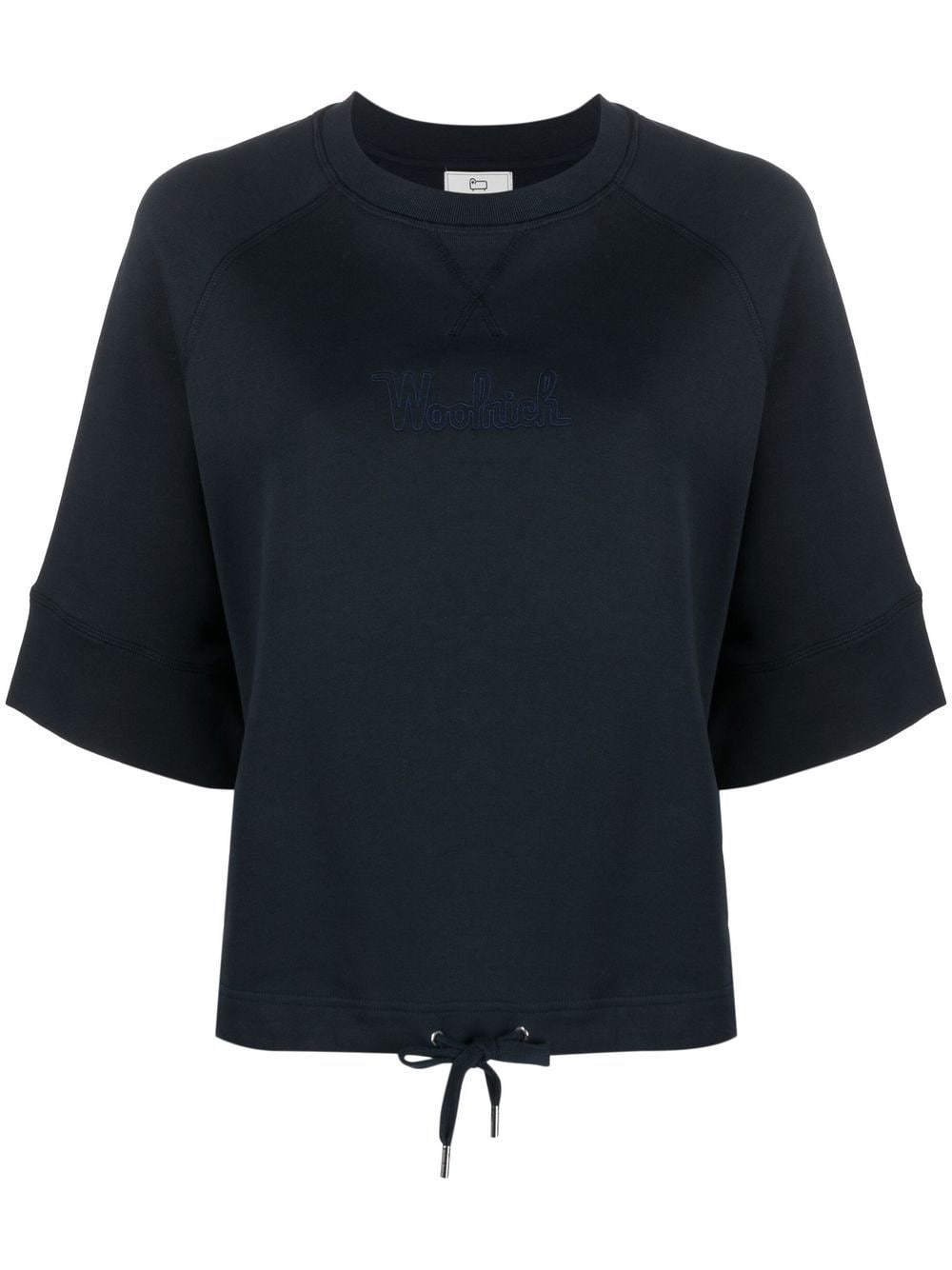 Woolrich logo half-sleeve top - Blue von Woolrich