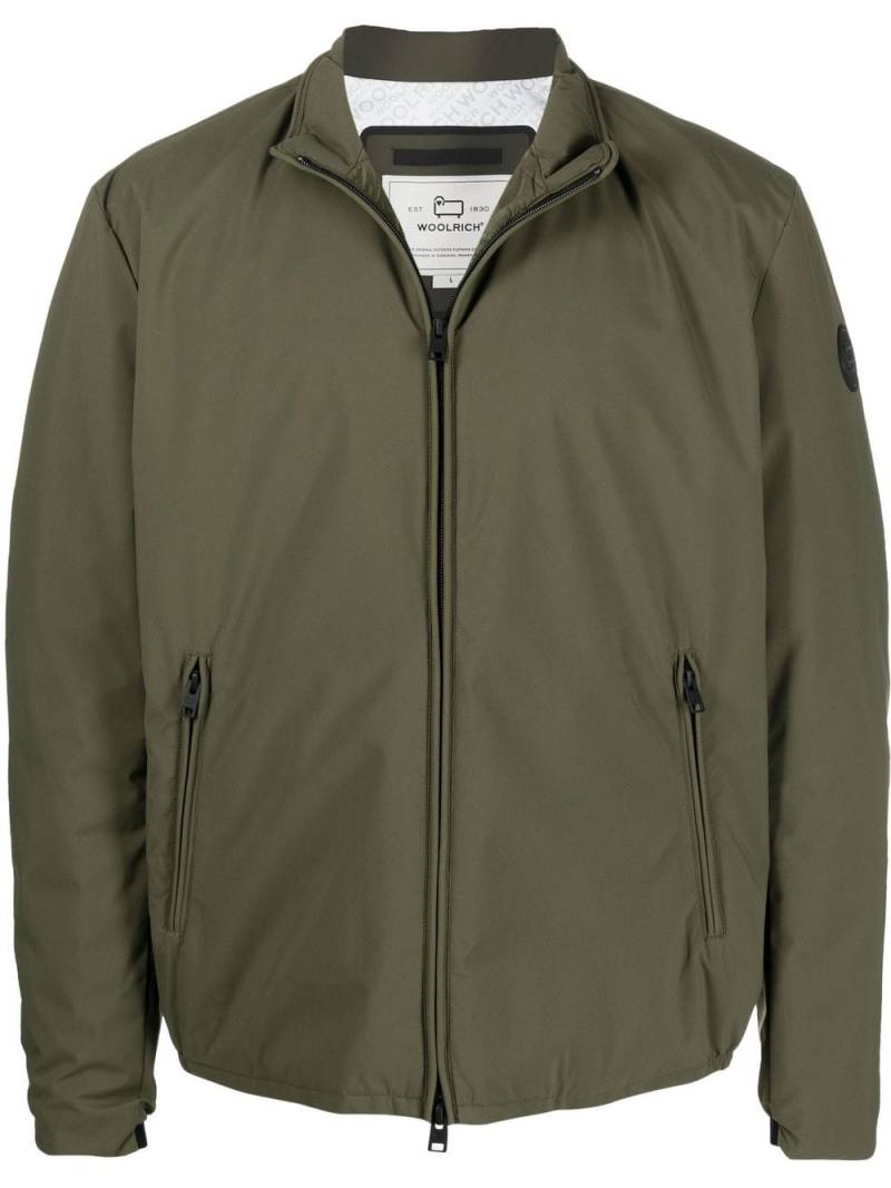 Woolrich logo-patch bomber jacket - Green von Woolrich