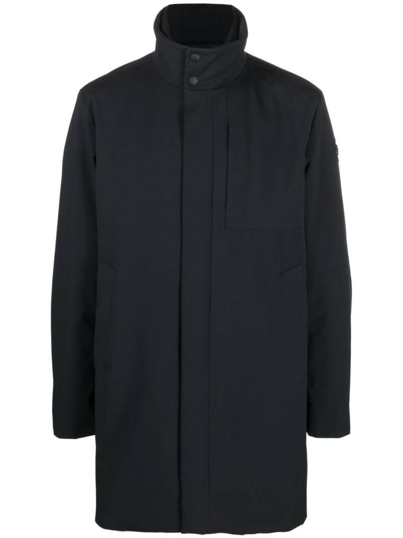 Woolrich logo-patch coat - Blue von Woolrich