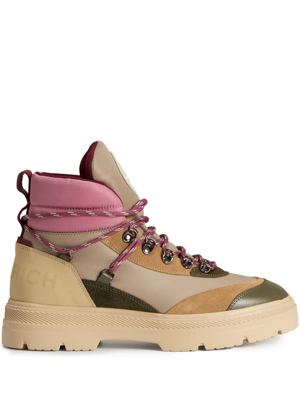 Woolrich logo-patch military boots - Neutrals von Woolrich