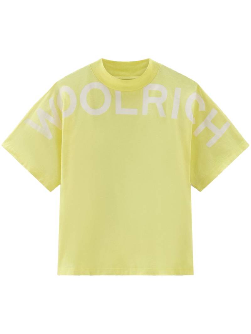 Woolrich logo-print cotton T-shirt - Yellow von Woolrich