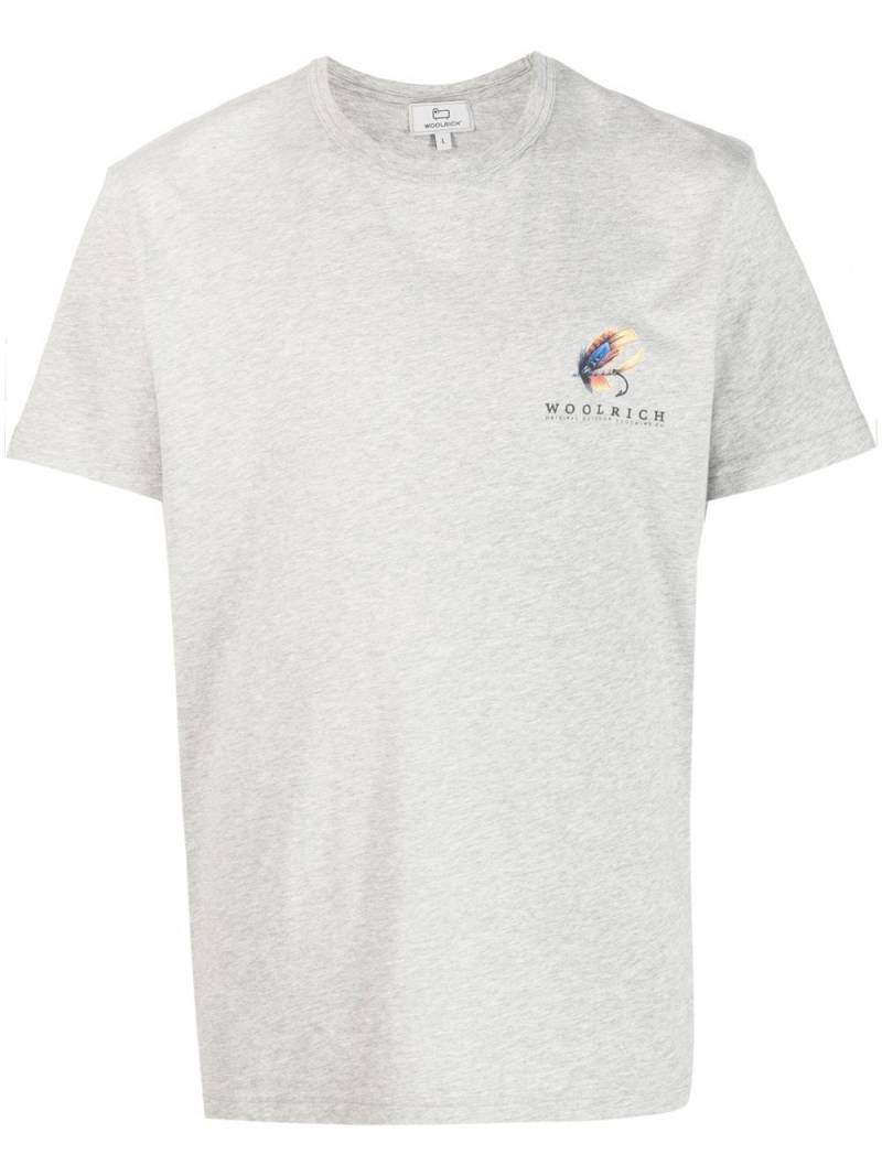 Woolrich logo-print short-sleeved T-shirt - Grey von Woolrich