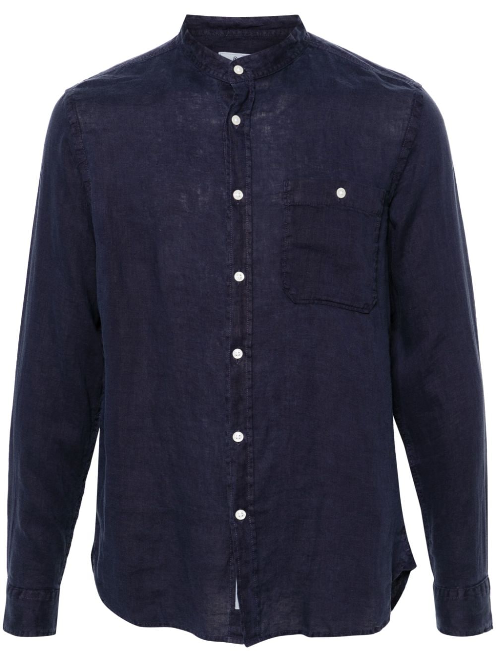 Woolrich long-sleeve linen shirt - Blue von Woolrich