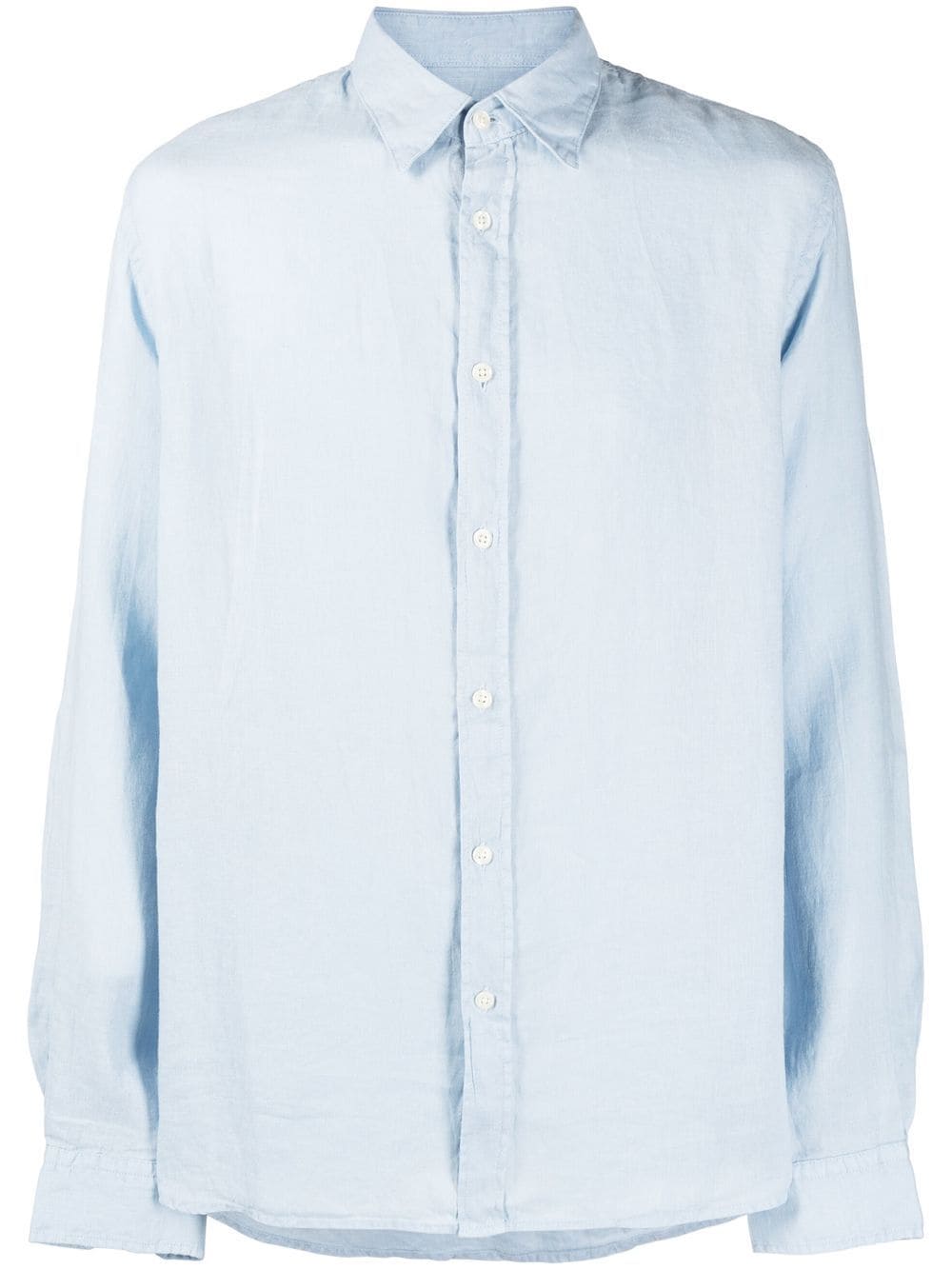 Woolrich long-sleeved linen shirt - Blue von Woolrich