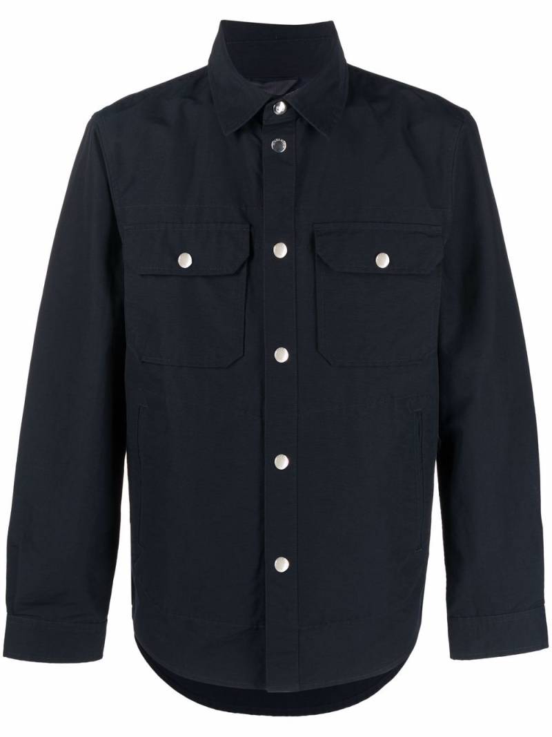 Woolrich multi-pocket cotton shirt - Blue von Woolrich