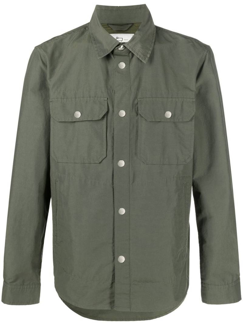 Woolrich multi-pocket cotton shirt - Green von Woolrich