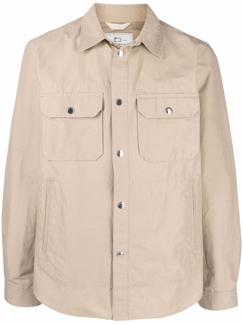 Woolrich multi-pocket cotton shirt - Neutrals von Woolrich