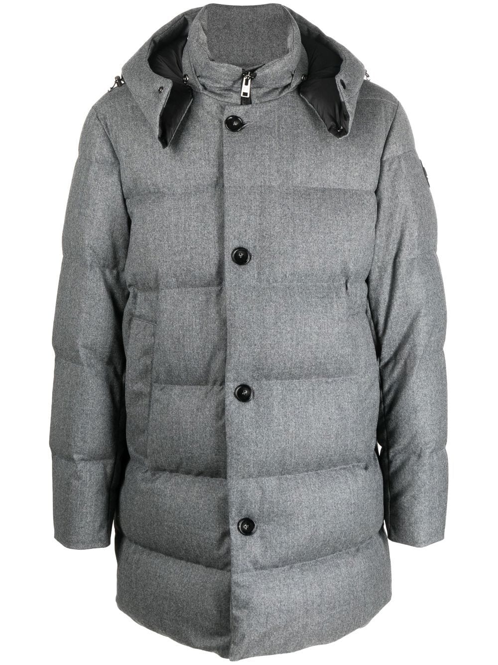 Woolrich padded button-down parka coat - Grey von Woolrich