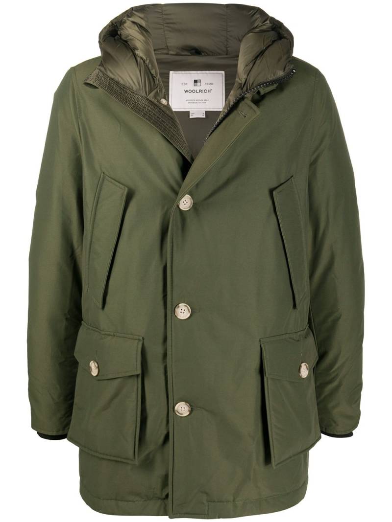 Woolrich padded button jacket - Green von Woolrich