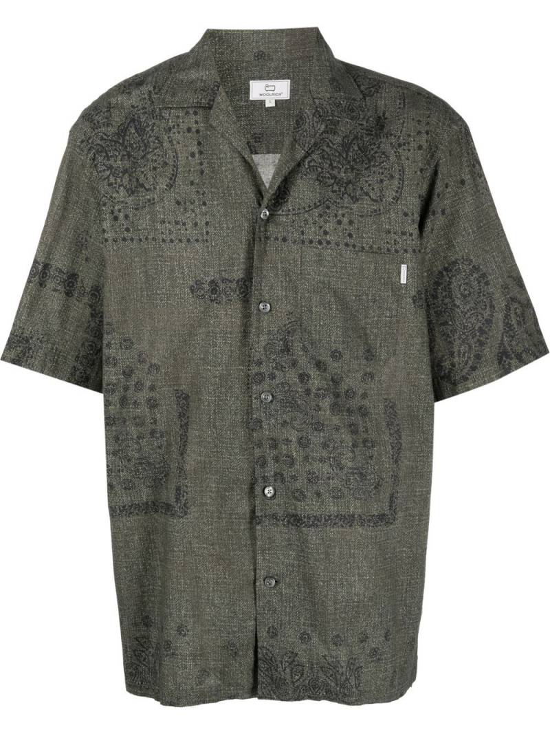 Woolrich paisley-print cotton shirt - Green von Woolrich