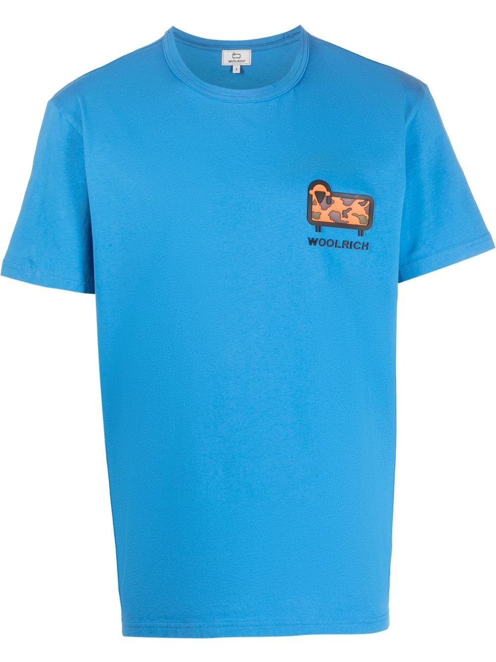 Woolrich patch-detail short-sleeved T-shirt - Blue von Woolrich