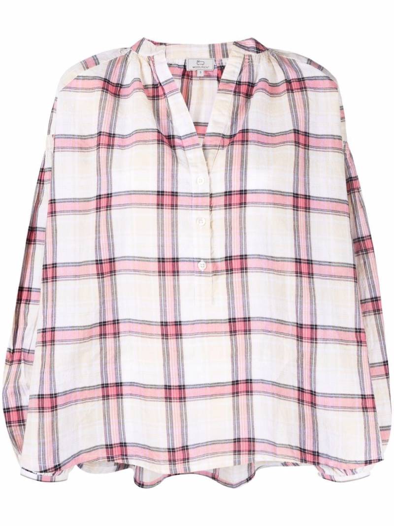 Woolrich plaid check button-up shirt - Neutrals von Woolrich