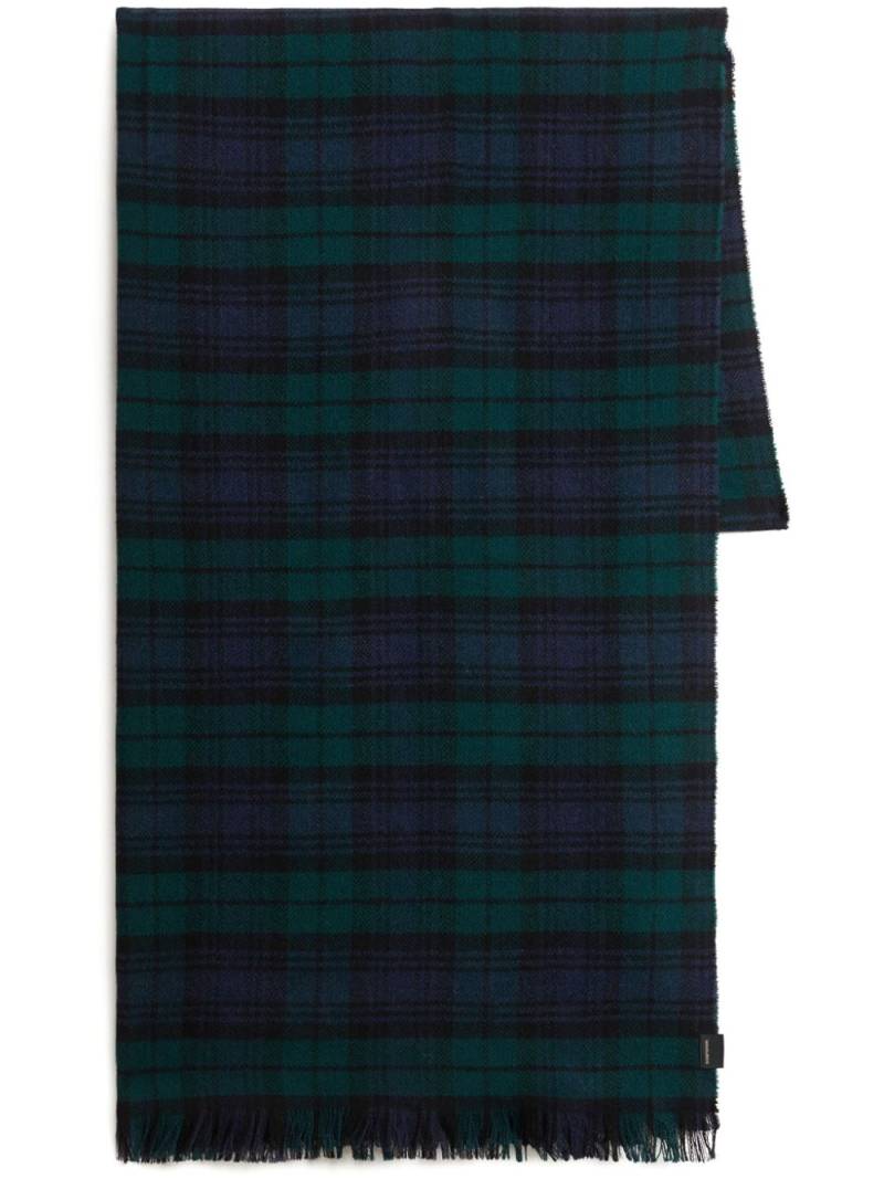 Woolrich plaid check pattern scarf - Black von Woolrich