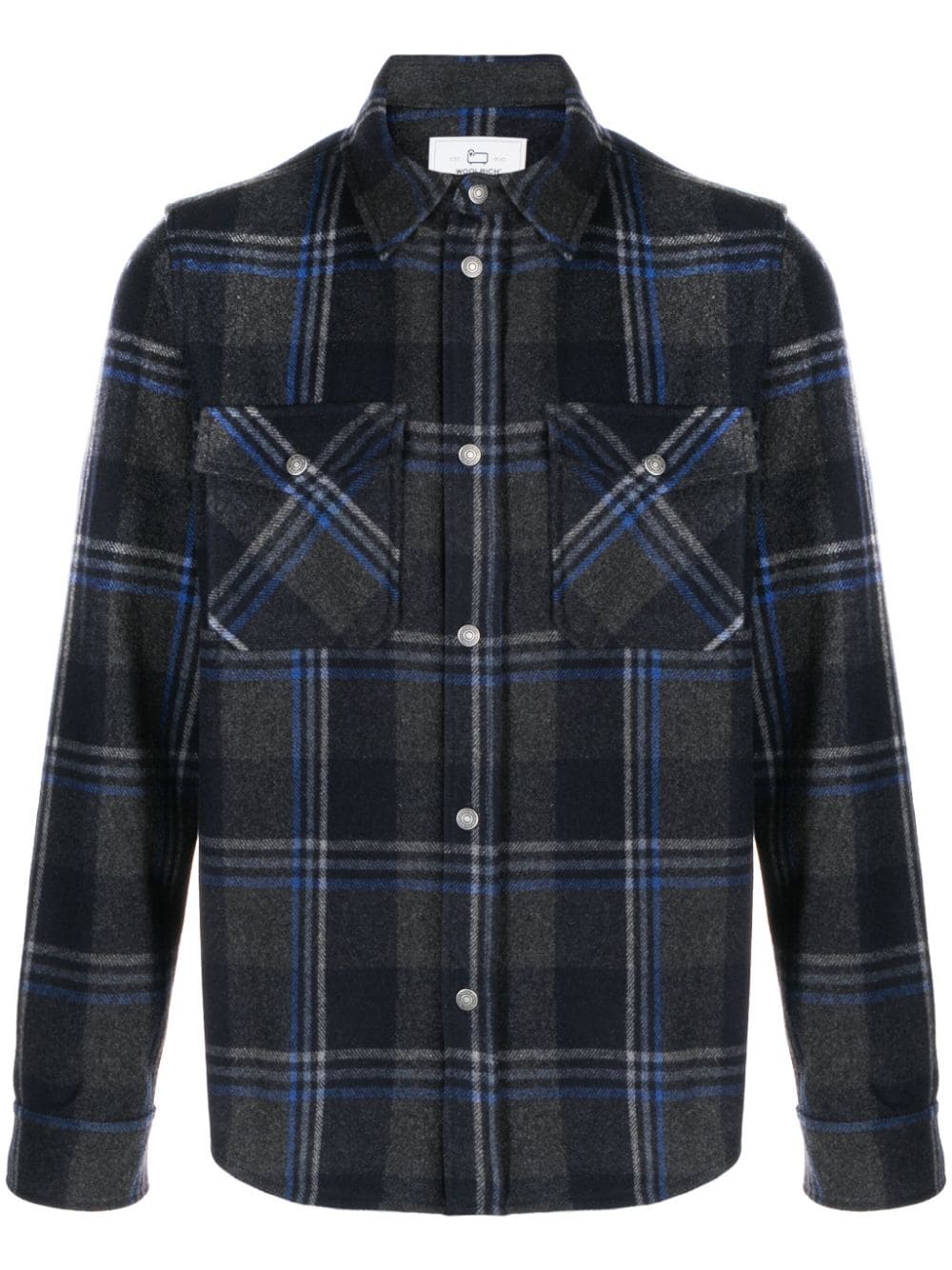 Woolrich plaid-check pattern shirt - Grey von Woolrich