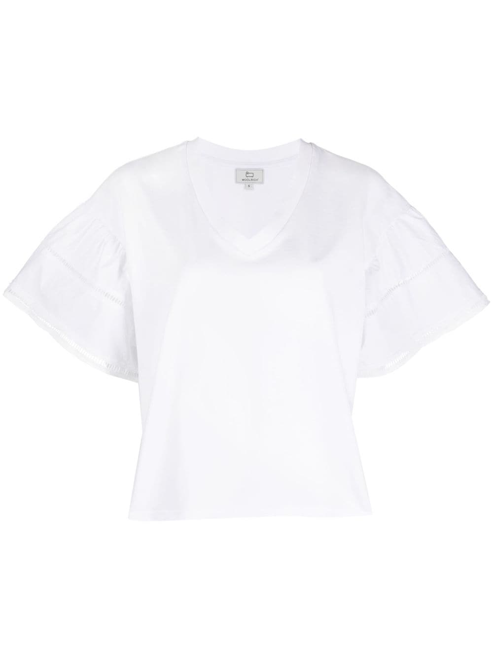 Woolrich puff-sleeve T-shirt - White von Woolrich