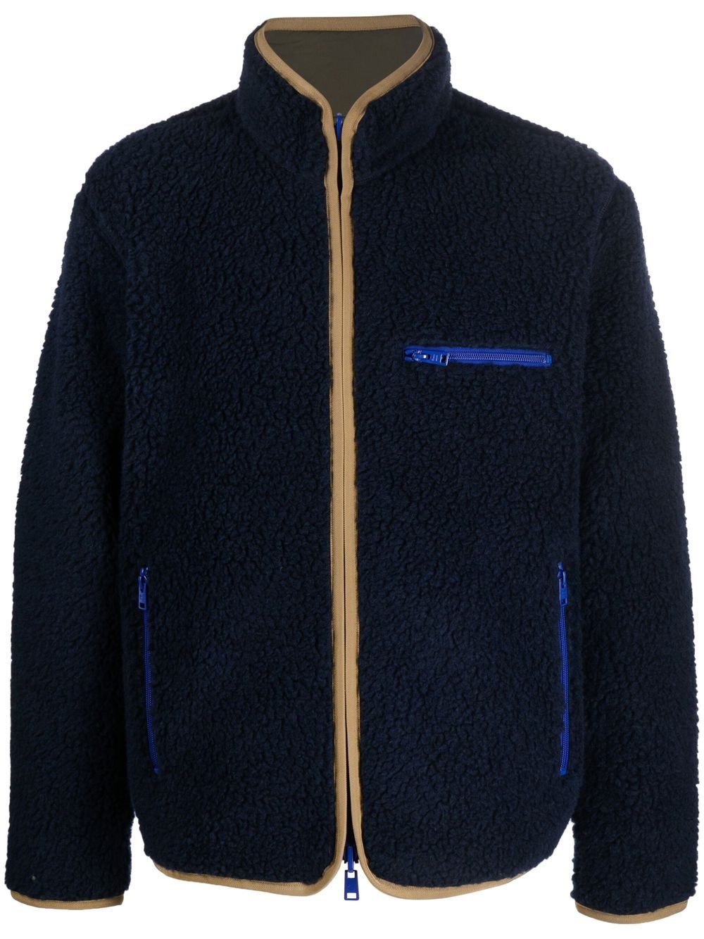 Woolrich reversible curly-fleece jacket - Blue von Woolrich
