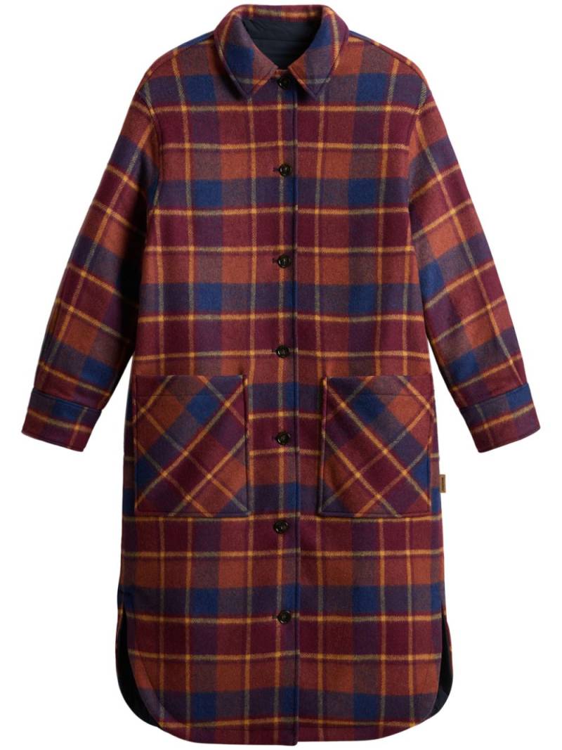 Woolrich reversible long sleeve over coat - Blue von Woolrich