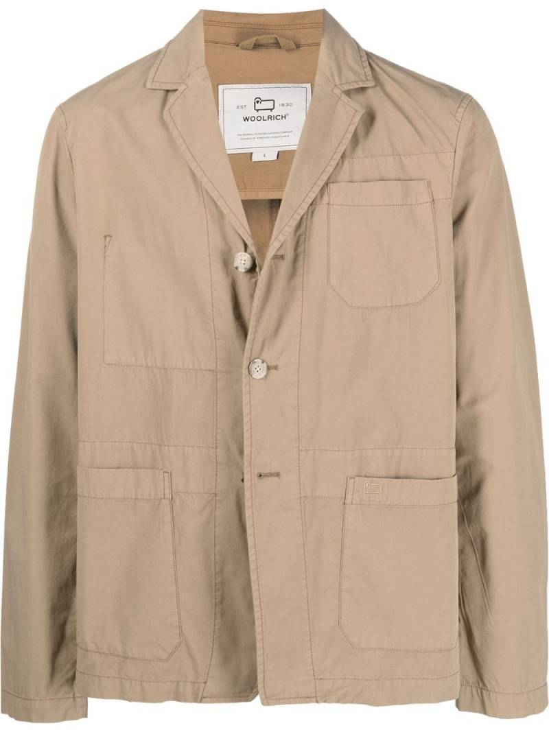 Woolrich single-breasted button blazer - Brown von Woolrich